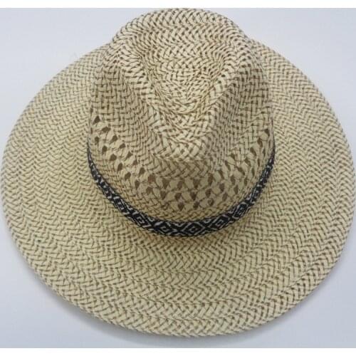 Spring Summer Straw Hat Jazz Outdoor Mens Sunshade Hats Women Leisure Beach Sunscreen Holiday Fashion Breathable Cool Cap H513