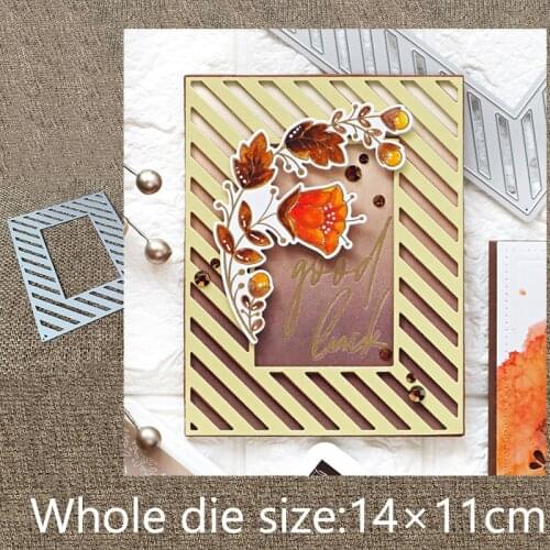 XLDesign Craft Metal Cutting Dies stencil mold diagonal frame decoration scrapbook Album Paper Card Craft Embossing die cuts