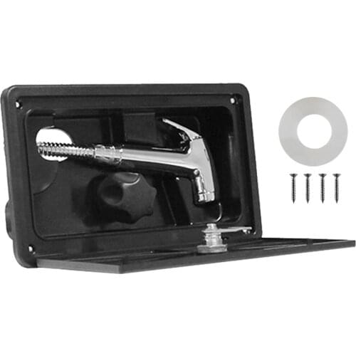 Replacement Parts RV Shower Box Kit Faucet Portable Travel Boat Marine Caravan With Hose Outdoor Camping Motorhome Practical