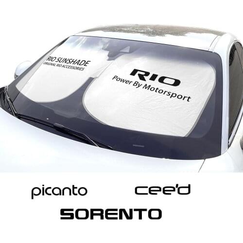 Car Windshield Sunshades Parasol Cover For Kia Rio Picanto Ceed Cadenza Forte Optima Sorento K9 Auto Anti UV Reflector