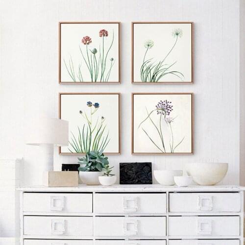 Modern COLORFUL Flowers Breath of Spring Canvas Wall Paintings Home Study Bedroom kids room School Cafe Bar Decor