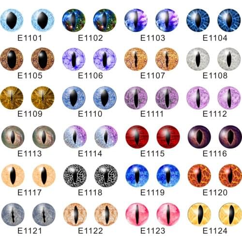 Glass eyes 6~40mm Realistic artificial animal eyes doll DIY jewelry accessories