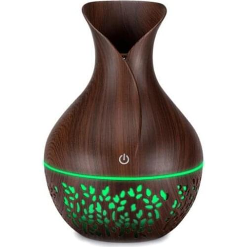 USB Humidifier Oil Diffuser Office Supplies Led Atomizer Vase Shape Home Usb Mist Maker Room Fragrance Color Option Aromatherapy