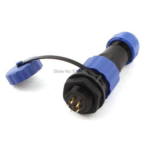 Waterproof Plastic Aviation Plug Socket SD16 16mm 5 Pin 5P Panel Mount Solder Connector IP68 Female Male Straight Discount