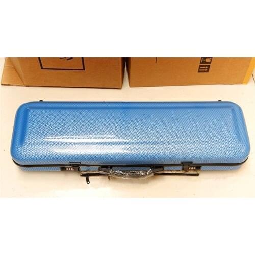 High Quality Brand New Fiddle Violin 4/4 Full Size Blue Composite Carbon Fiber Case Bag Bow Holders Straps