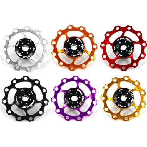 Aluminum Alloy 11T Wheel Rear Derailleur Pulley MTB Bike Bearing Jockey Wheel Road Bike Guide Wheel Roller Cycling Accessories