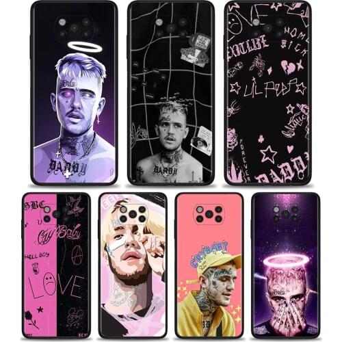 Back Case for Xiaomi Poco X3 NFC X3 Pro F1 F3 M3 TPU Cover for Redmi Note 8 8T 9 9T 9S 10 Pro Soft Phone Shell lil peep