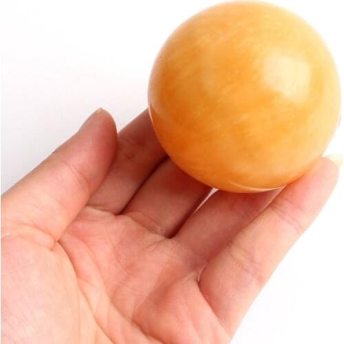 1PC Natural Yellow Jade Sphere with Holder Crystal Ball Decoration Healing Stone Gemstone Gift