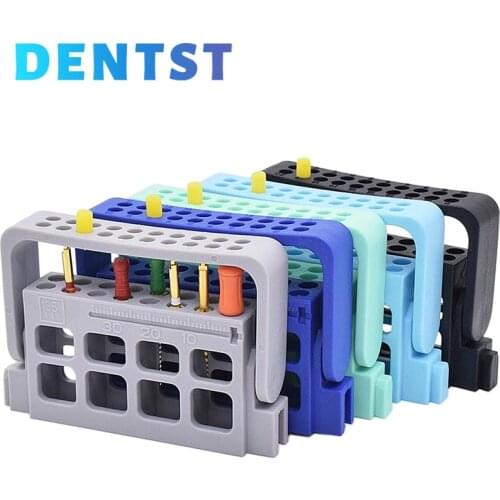 16 Holes Dental Endodontic Root Canal File Holder for Files Drill Disinfection Cleaning Box Sterilization Holder dentista