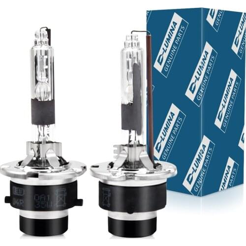 2Pcs NEW Car Flashing D4R HID Xenon Headlight Bulb Kit 12V 70W 6000K Headlight Bulbs Replace Halogen Full Steel Alloy Bracket