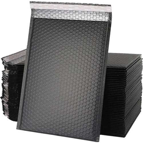20 Pcs Bubble envelope Black Poly Bubble Mailer Bubble Mailers Padded Envelopes Gift Packaging Lined Poly Mailer Self Seal Bag