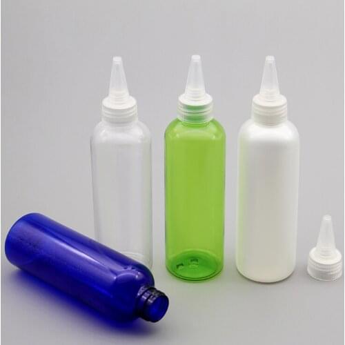 30pcs 200ml Empty Water Lotion Plastic Bottles With Twist Top Cap Liquid Packaging Containers Glue Container With Pointed Top