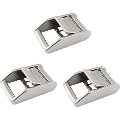 3x Cam Tie Down Strap Cargo Lash Luggage Bag Belt Metal Buckle Travel