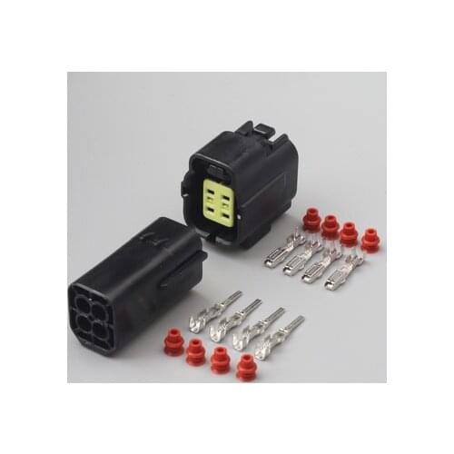 4 Pin Female Male Automotive Electrical Plug Waterproof Denso Connector 174257-2 174259-2 For MAZDA 626 98-00 Oxygen Sensor