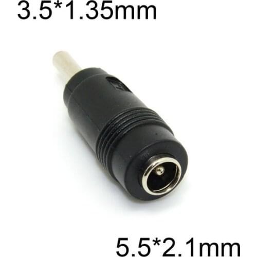 5.5*2.1 mm DC 5.5 2.1mm Female to 3.5*1.35 mm DC 3.5 1.35mm plug AC DC Power Plug Connector Adapter
