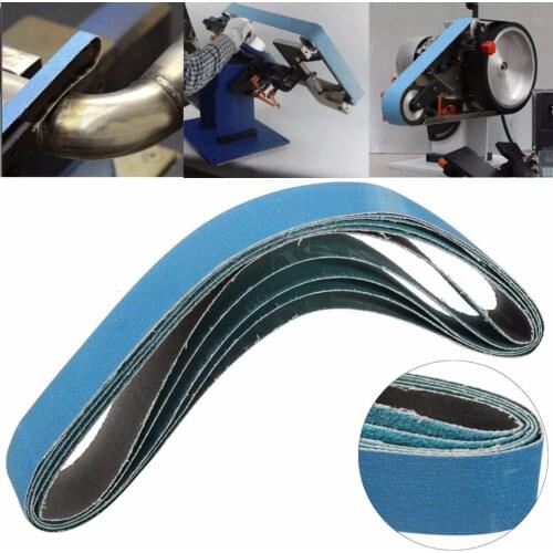 5pcs/set New 915mm*50mm Mixed Grit Linishing Sanding Belts Zirconia 40# 60# 80# 120