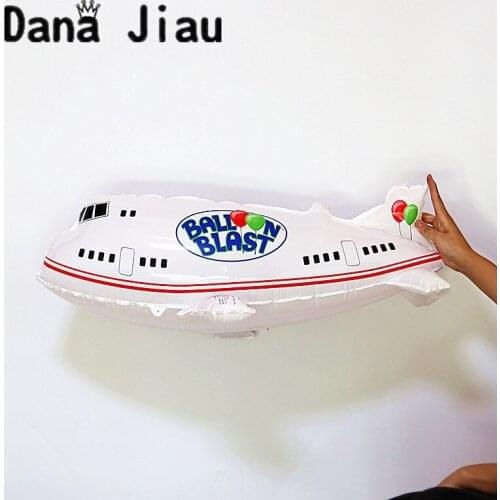 80*43cm Large White Air Passenger Plane Toy Aluminum Inflatable Foil Oon Boy Birthday Party Decoration Oons Flight