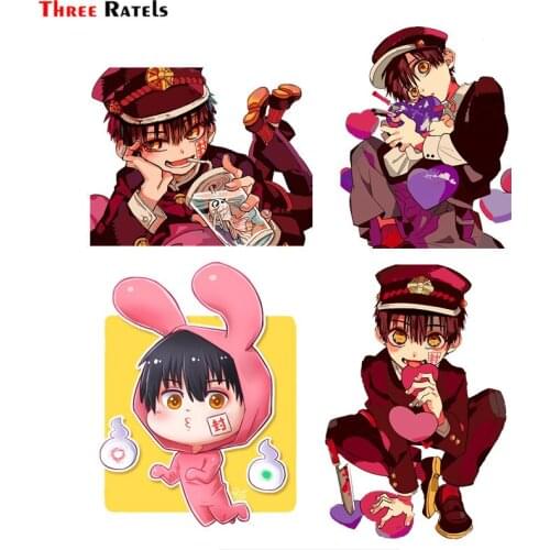 Three Ratels F120 Anime Toilet Bound Hanako Kun car body sticker pvc notebook decal