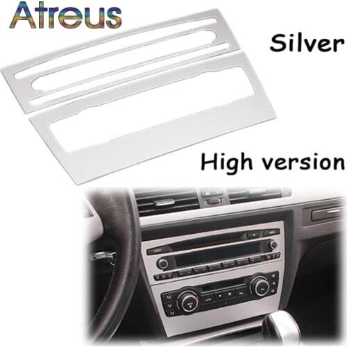 Atreus 2X Aluminum Alloy for BMW E90 E92 E93 3 Series Air Conditioning CD Panel Decorative Cover Trim Auto Interior Accessories