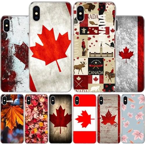 Retro Style Canada Maple leaf Cover Phone Case For Apple iphone 11 12 Pro XR X XS Max 7 8 6 6S Plus + 7G 6G 5 SE 2020 Coque Popu