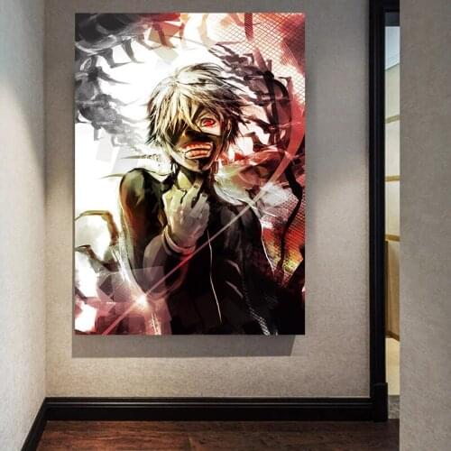 Tokyo Ghoul Digital Anime Manga Scroll Poster Wall Art Print Decor,50 x 70 cm,No Frame
