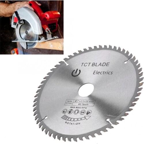 180mm) 60 Teeth Carbide Circular Cutting Disc for Steel Aluminum Wood Plastic