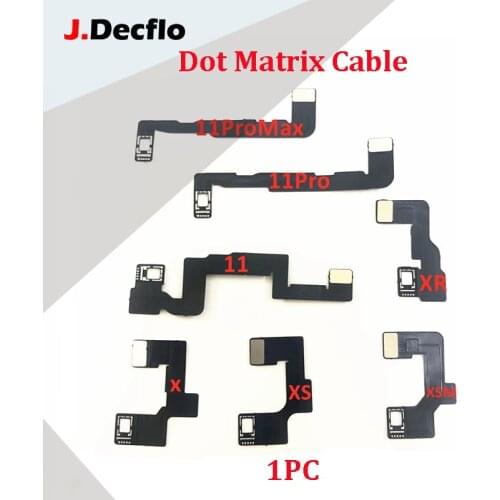 JDecflo Dot Matrix Cable Face ID Not Available Fix For iPhone X XR XS XSMAX 11 11Pro 11Pro max Face Fix Repair Flex Cable