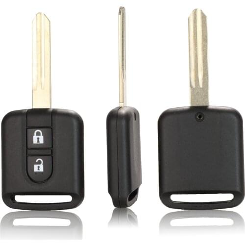 Kutery 2 Buttons Replacement Remote Car Key Shell Case For Nissan Elgrand X-TRAIL Qashqai Navara Micra