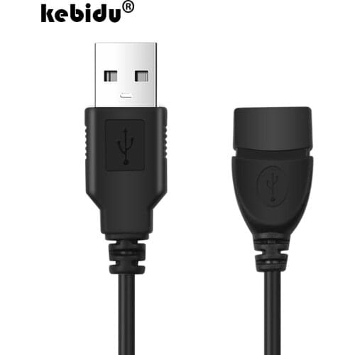 Kebidu USB 2.0 Extension Cable For PC Laptop Male to Female USB Sync Data Extend Cable 3M Cord Extender for IP Camera