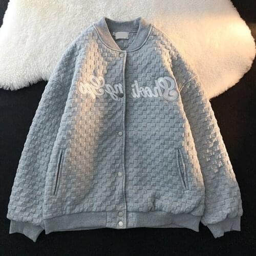 Korean Chic Streetwear Embroidery Women Jackets Vintage Harajuku Ulzzang Oversize Jacket Japanese Preppy Style Female Coats