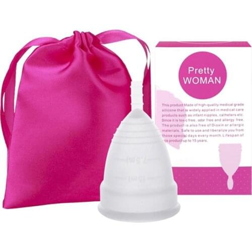Medical Grade Silicone Menstrual Cup feminine hygiene menstrual cup women Lady menstrual period cup coletor menstrual