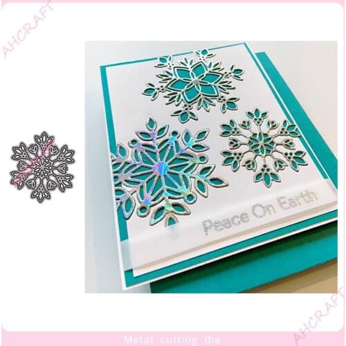 Mini Snowflake Metal Cutting Dies for DIY Scrapbooking Photo Album Decorative Embossing PaperCard Crafts Die2020