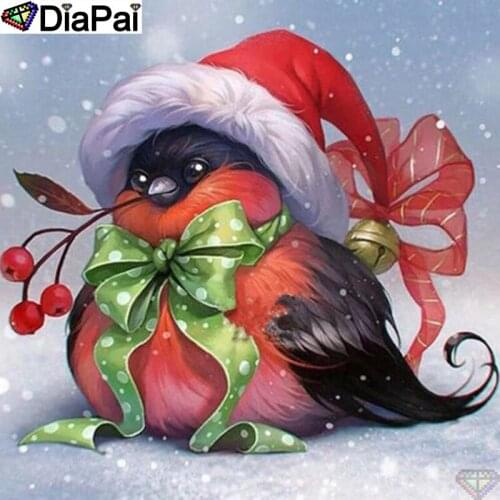 DiaPai Diamond Painting 5D DIY 100% Full Square/Round Drill "Christmas animals" Diamond Embroidery Cross Stitch 3D Decor A26792