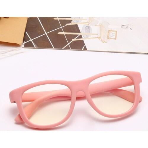 2020 NEW Boy Girl Anti Blue Light Rubber Glasses Fashion Round Clear Lens Kids Goggles Children Anti-Blue Light Spectacles TR90