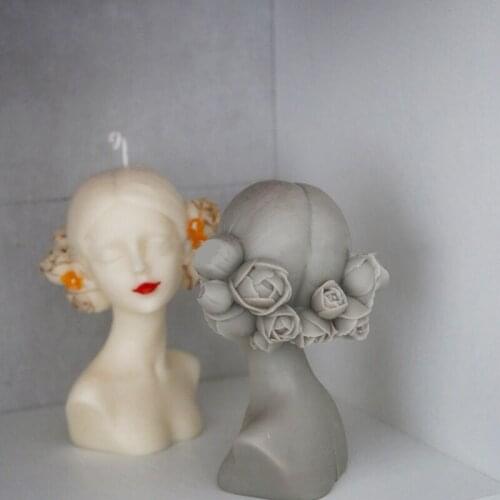 2021 New Elegant Girl Female Body Silicone Candle Mold Women Shaped Candle Making Wax Plaster Mould Handmade Gift Tools