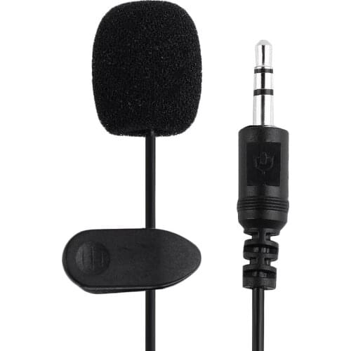 New External 3.5mm Clip-on Lapel Lavalier Microphone For Smart Phone PC Laptop DOM668