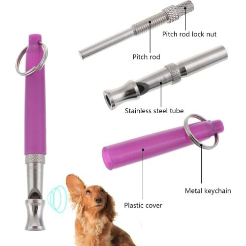 Ultrasonic Dog Repeller Pet Discipline Training Adjustable Whistle Pitch Anti Bark Stop Barking Keychain Pets Tools Supplies