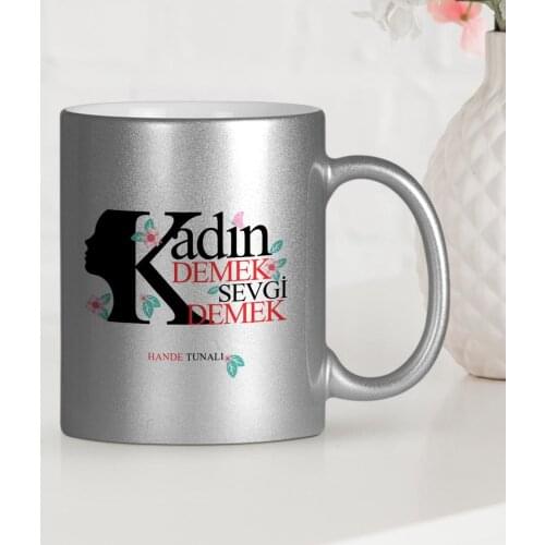 Personalized Custom Women Day Silver Gilt Mug Cup-5