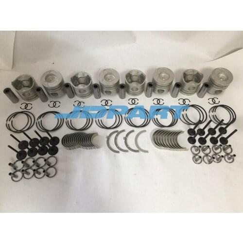 RD8 piston with rings STD engine bearings valve kit For RD8 Engine