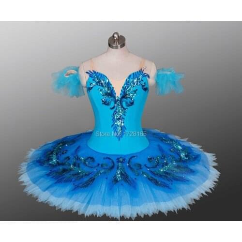 Adult Professional Ballet Tutu Women Blue Bird Role For Performance And Competitiom Show Girls Dance Costumes AT1147