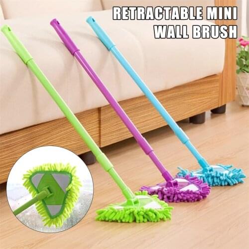 180 Degree Rotatable Adjustable Triangular Cleaning Mop Home Wall Ceiling Floor Cleaning Mop RE