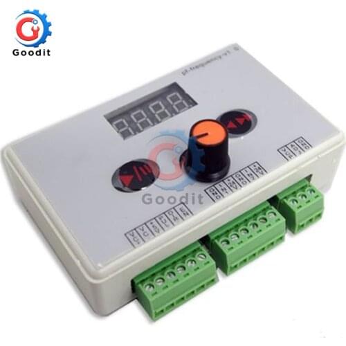 DC 12V 24V Reversible Stepper Motor Speed Controller Stepping Governer Governor Pulse Signal Controller LED Display 40-200KHZ