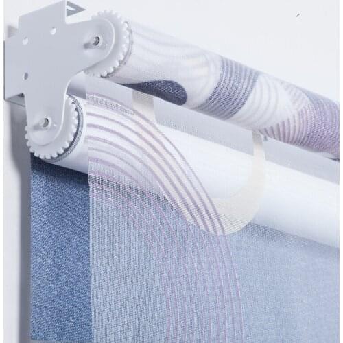 Bead Rope System Manual Dual Roller Blinds Day and Light Shutters Suitable for Office Kitchen Bed Room Customized Size