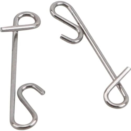 Fishing Line Wire Braid Knotless Connector Fishing Lure Hook Barrel Solid Ring Swivel Fly Carp Accessory Fish Tackle Tool 50PCS