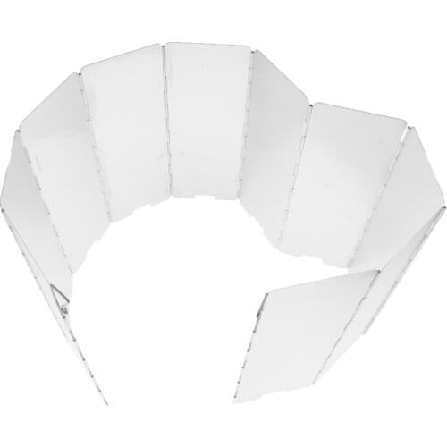 Ultralight Compact Folding Camp Stove Windscreen, Tall Stove Wind Shield Guard - 10 Plates