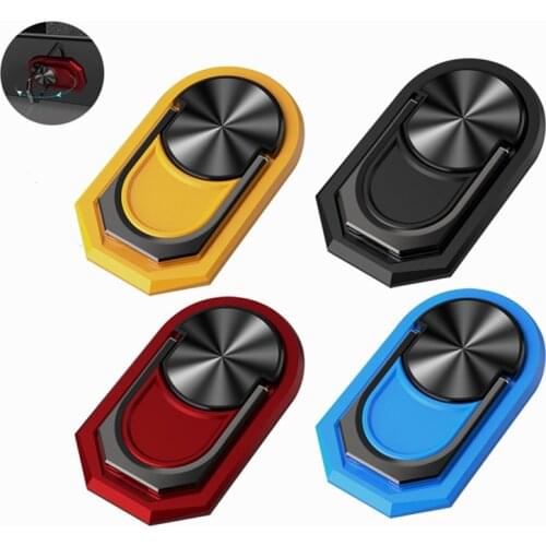 Metal Mobile Phone Socket Holder Universal 360 Degree Rotation Finger Ring Holder Magnetic Folding Bracket Stand Accessories
