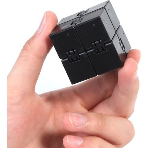 Infinity Magic Cube Finger Toy Office Flip Cubic Puzzle Stress Relief Cube Block Educational Toy For Children Adult