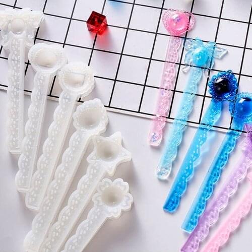 Bookmark Silicone Mold DIY Magic Ball Shape UV Epoxy Resin Crystal Rectangular Ruler Handmade Mould Craft For Student Gift Tools