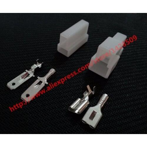 10 Set 2 Pin 6.3mm Female Male Map Sensor Connector Plug Auto Wire Harness Connector For Toyota