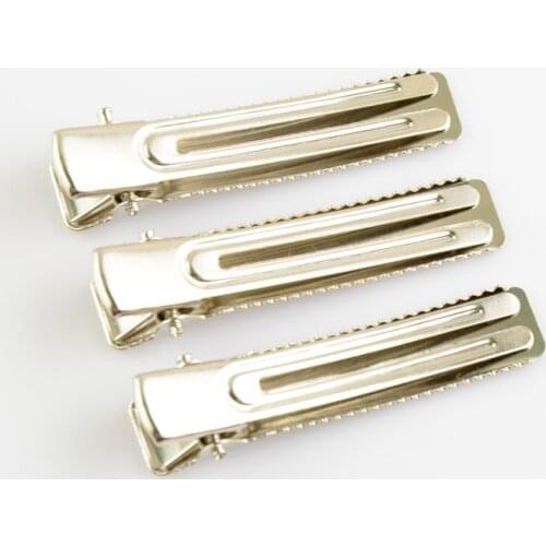 100 pcs/lot , Double Prong Alligator Clips DIY Hair Accessories